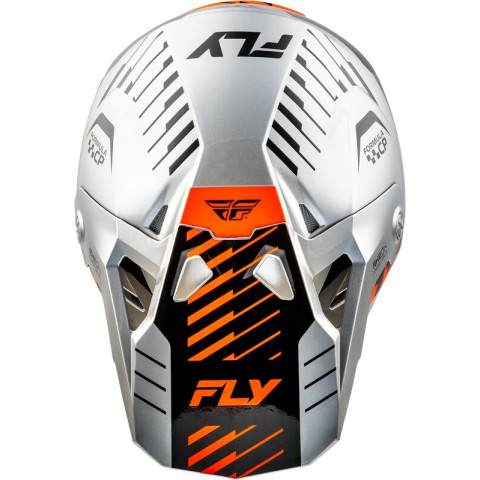 Casque FLY RACING Formula CP Slice - gris/orange/noir