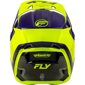 Casque FLY RACING Kinetic Rally - Hi-Vis/bleu/noir