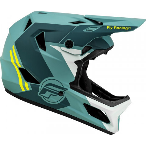 Casque enfant vélo FLY RACING Rayce - Matte Blue Stone/Hi-Vis Casque enfant vélo FLY RACING Rayce - Matte Blue Stone/Hi-Vis