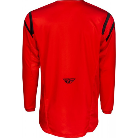 Maillot FLY RACING Kinetic Center - rouge/noir