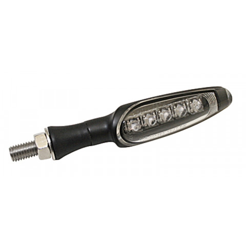 KOSO LED-Indicator , Matt Black, E-mark, Piece