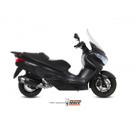 Ligne complète MIVV Urban catalysée inox brossé/abs noir Suzuki Bugman 125/200