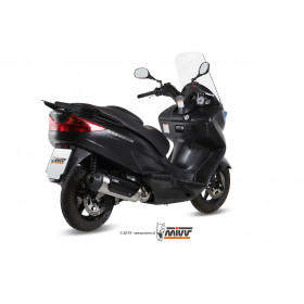 Ligne complète MIVV Urban inox brossé/abs noir Suzuki Burgman 125/200