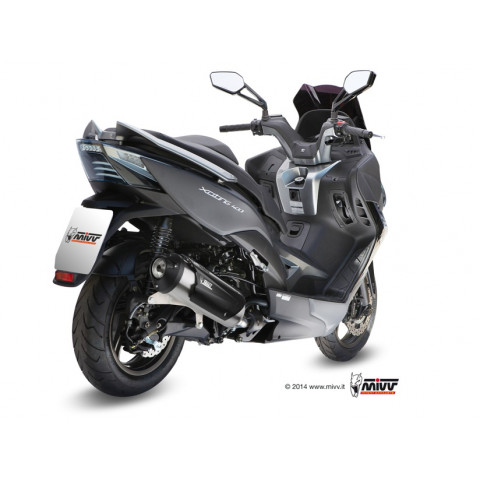 Ligne complète MIVV Urban inox brossé/abs noir Kymco Xciting 400