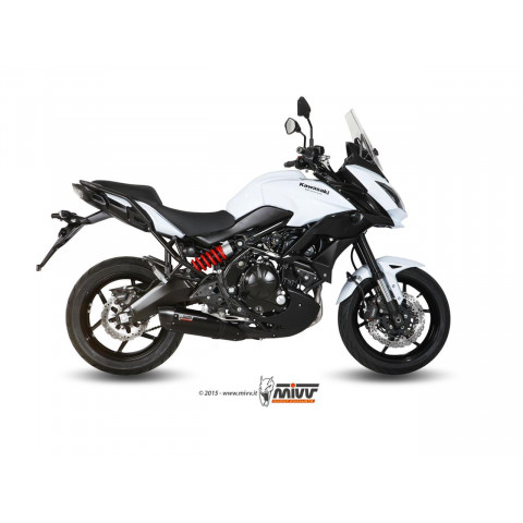 Ligne complète MIVV SUONO acier noir Kawasaki Versys 650