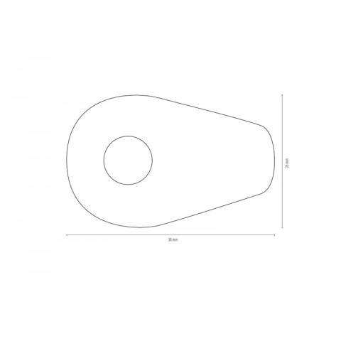 HIGHSIDER smart Alu mounting plates INDY SPACER for YAMAHA MT 07/09/10, set
