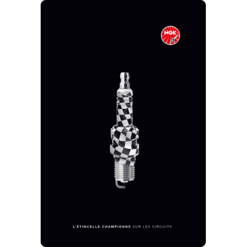 Plaque vintage collector NGK 