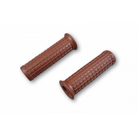 SHIN YO Custom Old Style Grips 1 inch (25,4 mm) brown pair