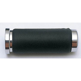 SHIN YO Handlebar Grips Chrome/leather