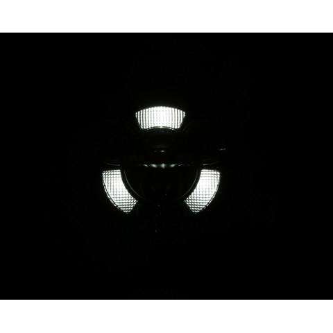 HIGHSIDER pro 7 inch LED headlight FRAME-R1 TYPE 11, black, bottom mount