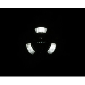 HIGHSIDER pro 7 inch LED headlight FRAME-R1 TYPE 11, black, bottom mount