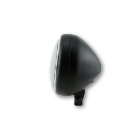 HIGHSIDER pro 5 3/4 inch LED headlight PECOS TYPE 5, matt black, black lens, bottom mount
