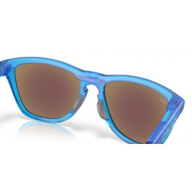 Lunettes de soleil OAKLEY Frogskins™ Hybrid Fabio Quartararo Signature Series Matte Acid Blue - verres Prizm Sapphire
