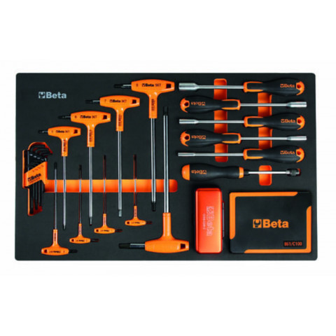 Servante mobile d'atelier BETA RSC24/8 - 8 tiroirs + composition de 445 outils