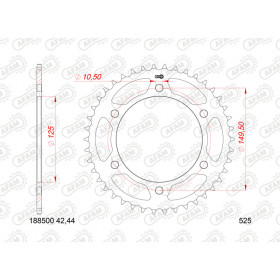 Couronne AFAM 44 dents acier pas 5205 type 188500