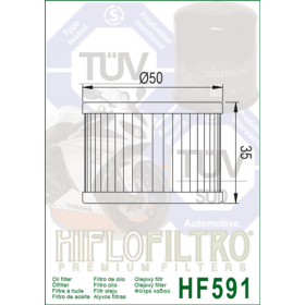 Filtre à huile HIFLOFILTRO - HF591