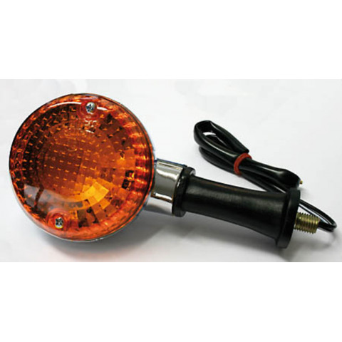 SHIN YO Indicator Black/Orange Kawasaki Style, E-Approved (1pc)