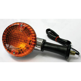 SHIN YO Indicator Black/Orange Kawasaki Style, E-Approved (1pc)