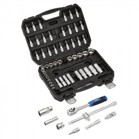 Jeu de douilles et d'embouts métriques DRAPER HI-TORQ®, 3/8" Sq. Dr. (58 pièces)