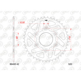 Couronne AFAM acier standard 86400 - 520