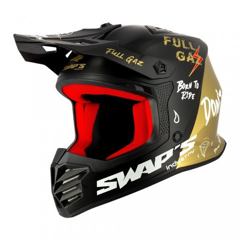 CASQUE CROSS S886 ROCK IT FULL GAZ ENFANT