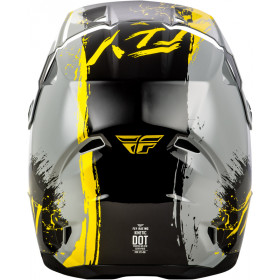 Casque enfant FLY RACING Kinetic Drip - gris/noir/jaune