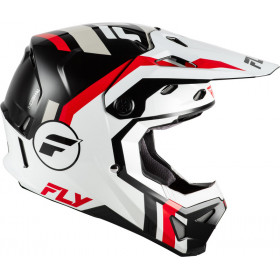 Casque FLY RACING Formula CP Seal - blanc/noir/rouge