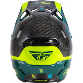 Casque FLY RACING Formula S Carbon Byte - Black Carbon/Teal/Lime