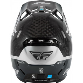 Casque FLY RACING Formula S Carbon Byte - Black Carbon/gris/argent