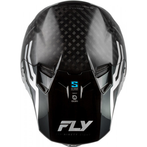 Casque FLY RACING Formula S Carbon Byte - Black Carbon/gris/argent