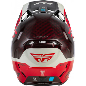 Casque FLY RACING Formula S Carbon Byte - Red Carbon/gris