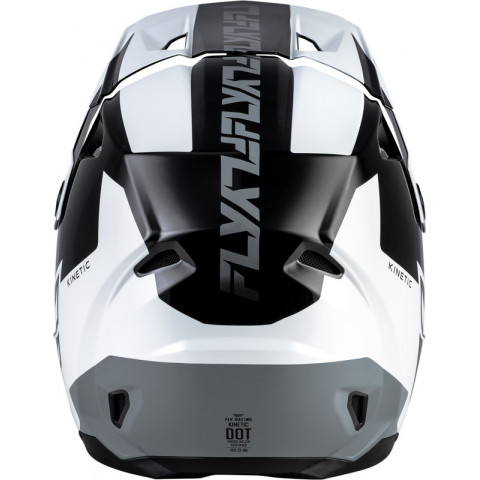 Casque FLY RACING Kinetic Crest - noir/blanc/gris