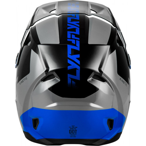 Casque FLY RACING Kinetic Crest - gris/noir/bleu