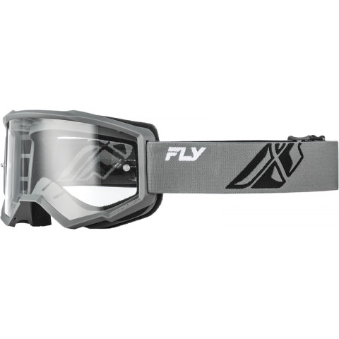 Masque FLY RACING Focus gris/noir - écran clair