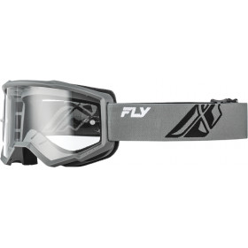 Masque FLY RACING Focus gris/noir - écran clair