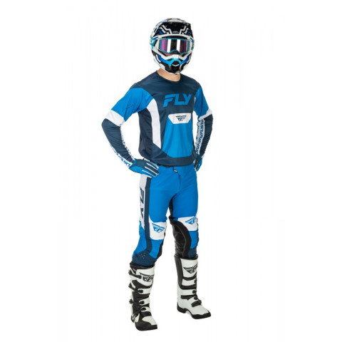 Gants FLY RACING Lite - bleu/blanc