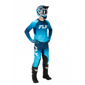 Gants FLY RACING Evolution DST - bleu/blanc