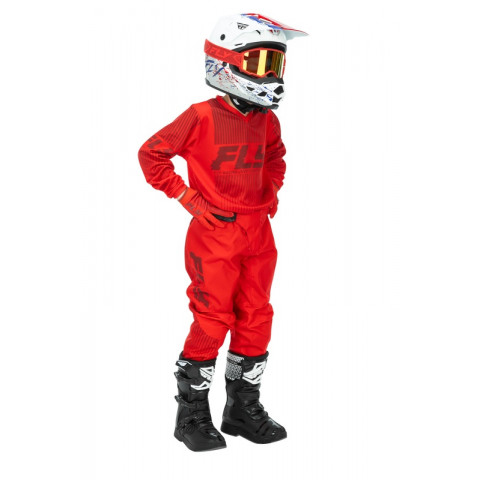 Pantalon enfant FLY RACING F-16 - rouge