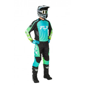 Pantalon FLY RACING F-16 - Aqua/noir/blanc