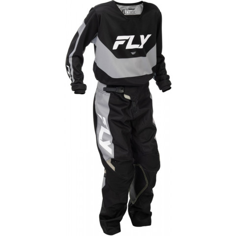 Maillot enfant FLY RACING Kinetic - noir/gris