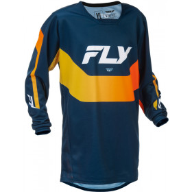 Maillot enfant FLY RACING Kinetic - Navy/orange