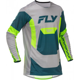 Maillot FLY RACING Lite - gris/Lime/Teal