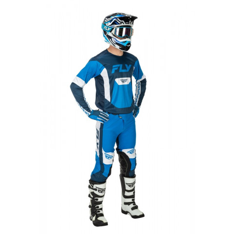 Maillot FLY RACING Lite - bleu/blanc