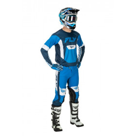 Maillot FLY RACING Lite - bleu/blanc