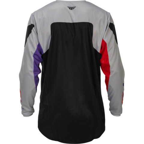 Maillot FLY RACING Kinetic - gris/rouge/violet/noir