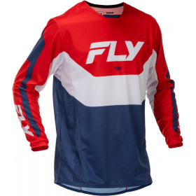 Maillot FLY RACING Kinetic - rouge/blanc/bleu Maillot FLY RACING Kinetic - rouge/blanc/bleu