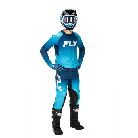Maillot FLY RACING Evolution DST - bleu/blanc