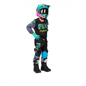 Maillot enfant FLY RACING Kinetic Mutant - noir/multi
