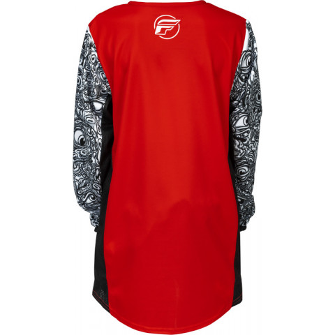 Maillot enfant FLY RACING Kinetic Mutant - rouge/noir/blanc