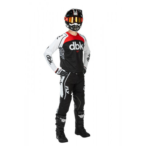 Maillot FLY RACING Evolution DST DBK Special Edition - noir/blanc/rouge